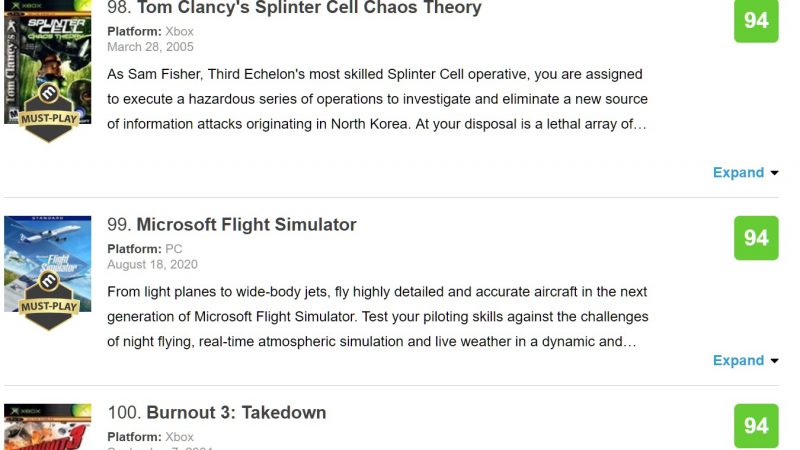 Microsoft Flight Simulator Metacritic