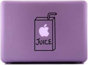 Apple juice box decal macbook