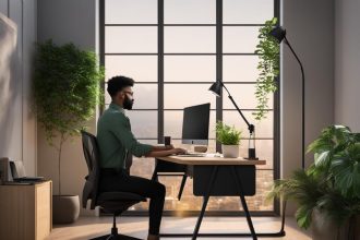 Customizable ergonomic desk for tall people